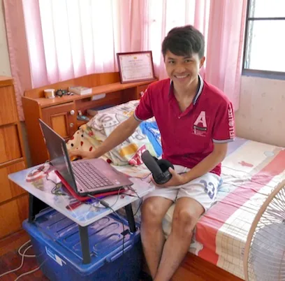 Kaow, a student at The Next Step